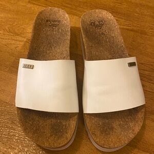 Reef Women's Cushion Scout Hi Sandal Slide White Size 9